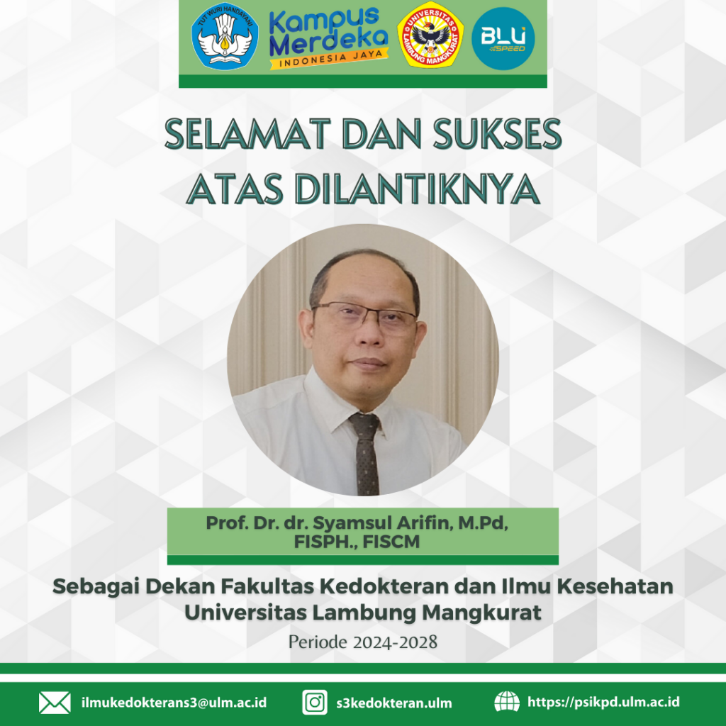 Pelantikan Dekan Fakultas Kedokteran dan Ilmu Kesehatan Periode 2024 ...